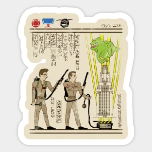 Hero-glyphics: Slimed Sticker